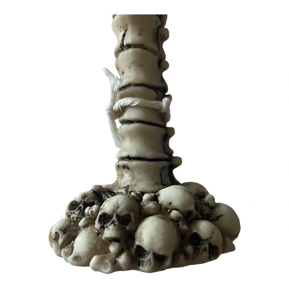 NWT-GOTHIC HOME-SET OF FOUR SKULL COVERED WINE GOBLETS